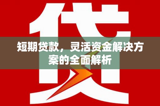 石泉短期贷款，灵活资金解决方案的全面解析