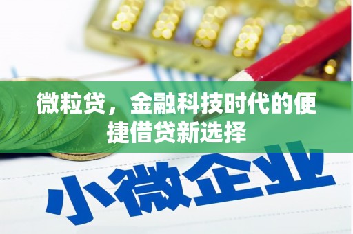 石泉微粒贷，金融科技时代的便捷借贷新选择